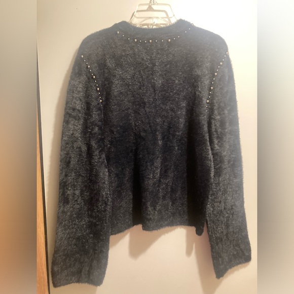 Design History fuzzy beaded eyelash sweater - Picture 2 of 7